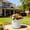 White, variant on Ruffled Plant Pots with Drainage Holes & Saucers, 1 Pack Modern Textured Medium Planters for Indoor Outdoor Plants, Decorative Flower Pots Repotting Set for Flowers, Herbs 6.3x4 Inch