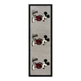 thumbnail image 5 of Disney Bravo Classic Pose Mickey Mouse Modern Geometric Gray Indoor Area Rug, 2x8 Runner, 5 of 9