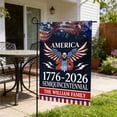 thumbnail image 6 of Lksixu America 250th Anniversary Garden Flag, 1776-2026 Commemorative USA 250 Years Banner, Double-Sided Cotton Linen Bald Eagle Design Patriotic Yard Sign, 4th of July Decorations for Outdoor Lawn, 6 of 6