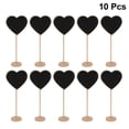 thumbnail image 2 of MasteelfCA 10pcs Mini Heart Shaped Wooden Message Blackboards with Base for Parties/Receptions, 2 of 8