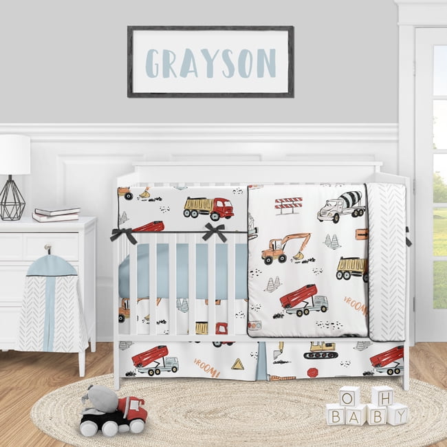 Construction Truck Baby Boy Nursery Crib Bedding Set By Sweet Jojo Designs 5 Pieces Grey Yellow Orange Red And Blue Transportation Chevron Arrow Com - Red Crib Bedding Baby Boy Construction Truck Baby Boy Nursery Crib Bedding Set By Sweet Jojo Designs 5 Pieces Grey Yellow Orange Red And Blue Transportation Chevron Arrow Com - Red Crib Bedding Baby Boy