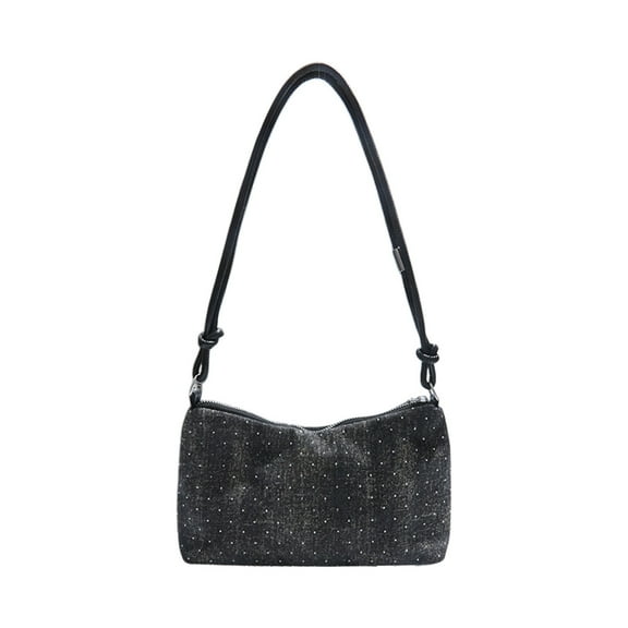 Fashion Casual Shoulder Bag Womens Handbag Messenger Purse Large Size Ladies Tote Bag Black Color Shoulder Purse Crossbody Bag Everyday Bag Pu Leather Hobo Bag E-277 Black