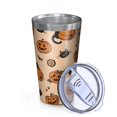 thumbnail image 2 of 16oz Tumblers Halloween Cat and Pumpkin Pattern Stainless Steel Vacuum Insulated Double Wall Travel Tumbler Cups Mug with Lid and Straw,Cleaning Brush for Coffee,Tea, 2 of 4