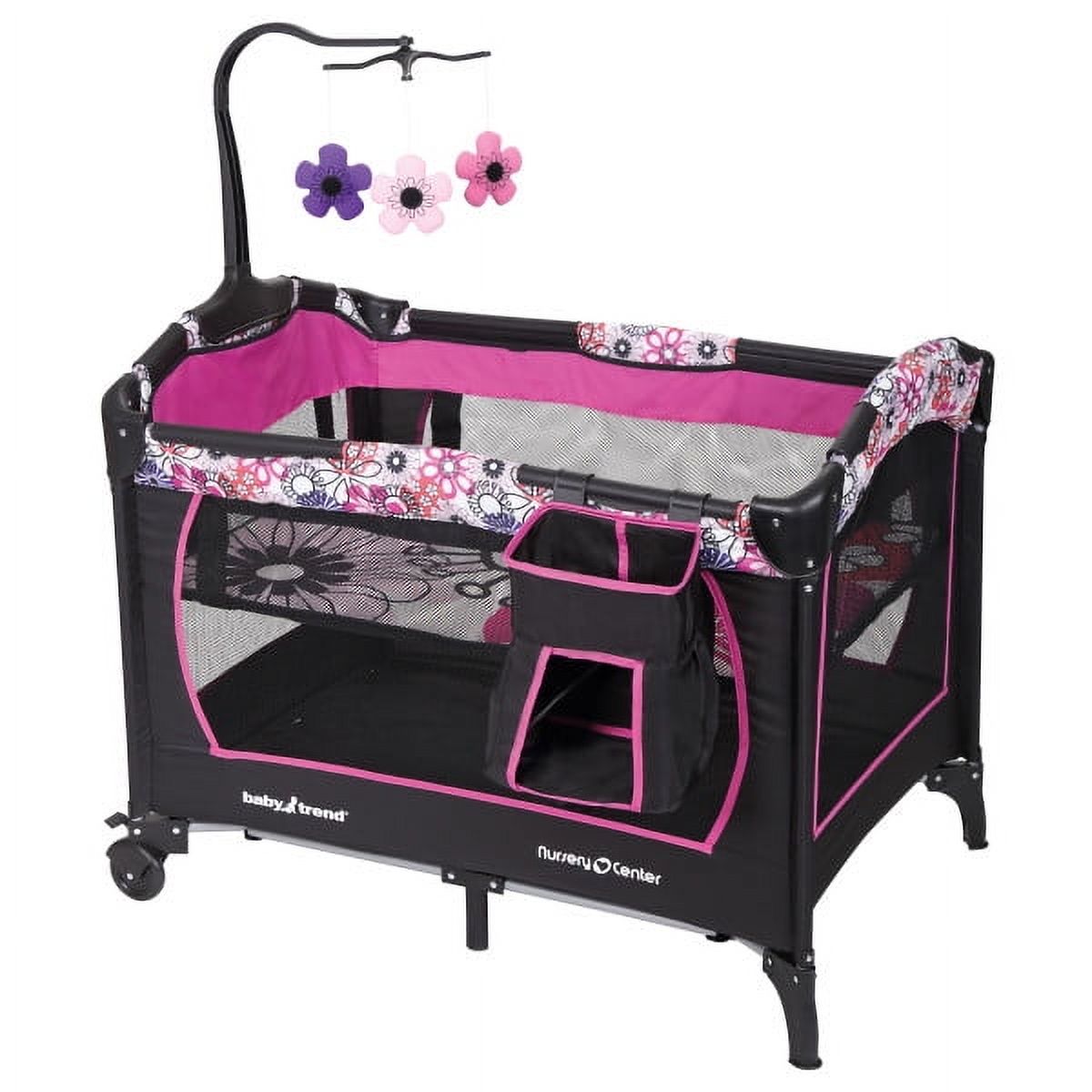 Baby Trend Floral Garden Nursery Center Playard with Bassinet photo 5