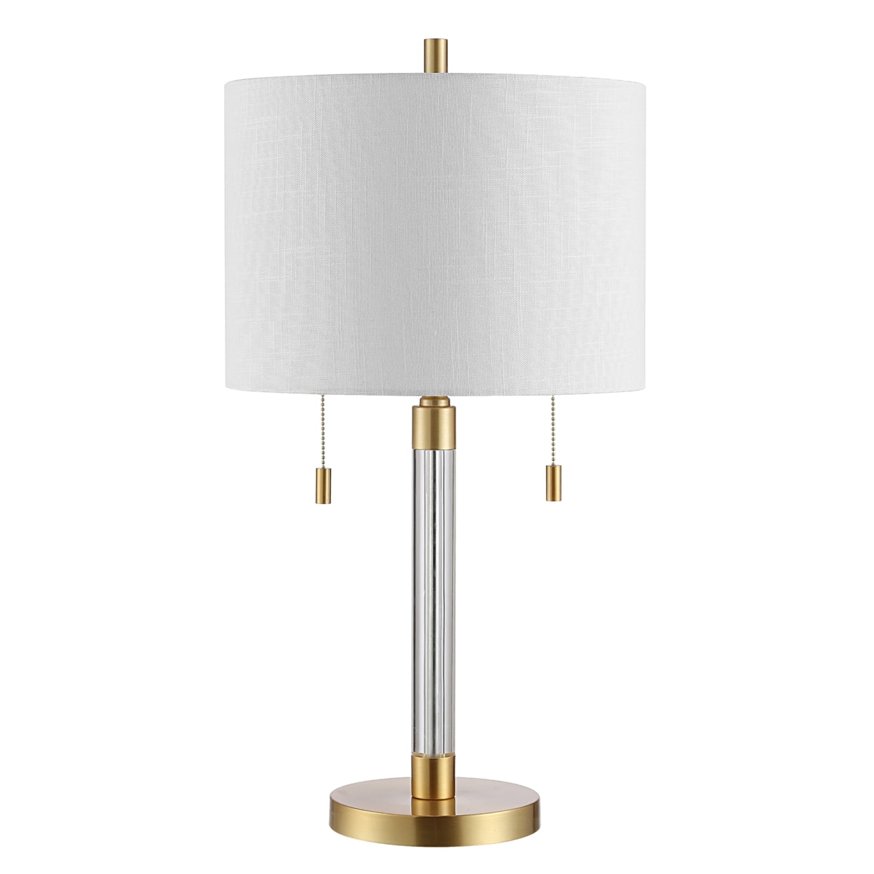 SAFAVIEH Bixby 26.5 in. Glam Metal Table Lamp, Brass