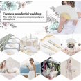 thumbnail image 5 of Pack Of 15 Paper Fans, Wedding Hand Fans, Bamboo Pocket Fans, 5 of 5