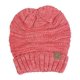 thumbnail image 2 of Gorro Beanie suave sobredimensionado Gravity Threads + Guantes de invierno Dark Rose, 2 of 2