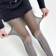 thumbnail image 5 of Bibifish Womens Tights Brown Black Glitter Sheer Pantyhose Elastic Waist Stretchy Slim Fit Casual Party Daily Wear Shiny Stylish Tights, 5 of 7