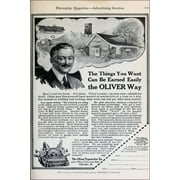 24"x36" Gallery Poster, 1917 ad for Oliver typewriter