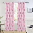 thumbnail image 6 of FREEAMG Pink Strawberry Blackout Curtains 84x42in,Theral Insulated Room Darkening Curtains Window Curtain Panels for BedRoom Bath Living Room, 1 Panel, 6 of 7