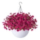 thumbnail image 1 of Cesta de flores artificiales colgantes con plantas artificiales, maceta colgante realista para primavera, balcón, habitación y patio. Estilo B, 1 of 8