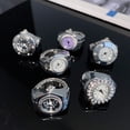 thumbnail image 4 of CC TOY Vintage Punk Elastic Stretchy Quartz Watch Rings for Women Man Lover Pair Watches, 4 of 8