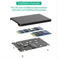 thumbnail image 5 of 2 in 1 Combine M.2 NGFF Key B & MSATA SSD to 2.5 SATA3 Adapter, 5 of 5