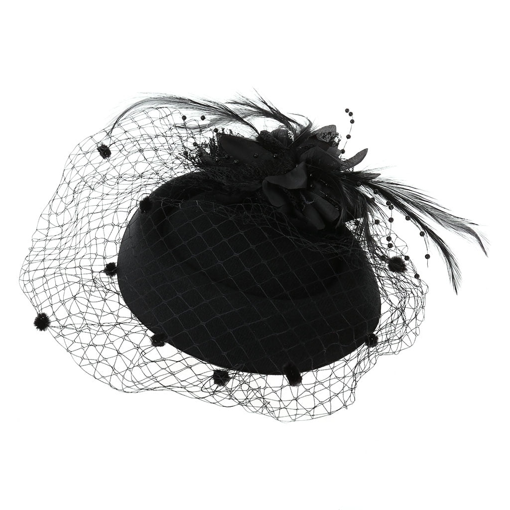 2729 Fascinators Hats For Women,cocktail Headwear With Flower,mesh Veil White Mesh Floral Fascinator Hat - Etsy main image 4