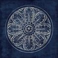 thumbnail image 2 of Wild Apple Portfolio 20x20 Gold Ornate Wood Framed with Double Matting Museum Art Print Titled - Rosette VIII Indigo, 2 of 4