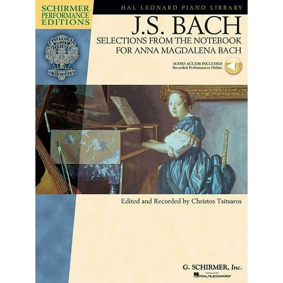 Schirmer Performance Editions Selections from the Notebook for Anna Magdalena Bach Book/Online Audio, (Paperback)