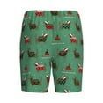 thumbnail image 7 of Daiia Christmas Dachshund Mens Woven Stretch Pajama Short,Short Pajama Pants-XX-Large, 7 of 7
