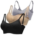 thumbnail image 6 of Enlightened Pregnant Women Postpartum Plus Size Solid Color Nursing Bras Breastfeeding Underwear, 6 of 10