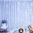 thumbnail image 5 of USB Powered Curtain LED String Lights With Hooks&Remote Control, 8 Lighting Modes Fairy Light For Bedroom Curtains Garland Xmas Party Valentine's Day Decor, 5 of 5