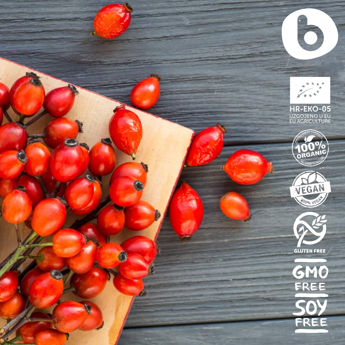 Buy Bobica's PREMIUM European Organic Rose Hip Powder Natural Vitamin