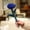 Dark Blue#246, variant on Plush Rose Bouquet Stuffed Animals Plushies Plush Toys – Realistic Soft Faux Floral Arrangement for Home Decor, Romantic Gifts, Valentine’s Day, Birthday, Anniversary – Single Stem with Leaves Purple