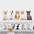 thumbnail image 2 of Matsuzay Adhesivo de pared de habitación para niños, bricolaje, para interiores, con temática de animales, perros, gatos, mascotas, Decoración del hogar, 2 of 6