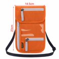 thumbnail image 4 of Soidarity Bolsa de pasaporte de viaje Bolsa de documentos multifunción RFID Bolsa de soporte de pasaporte de cuello colgante Cubierta protectora de Ropa Deportiva, Zapatos Soidarity OD008989-00, 4 of 6