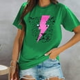 thumbnail image 2 of Pompotops T-shirt Mode Femme Manches Courtes Été Col Rond, 2 of 8