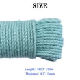 thumbnail image 2 of Langgg Color Hemp Rope Roll Making Tool 100 Cotton rope colorful twine macrame cord string thread Handmade String accessory DIY cord Lake Blue 5mm x 10m 1Set, 2 of 6