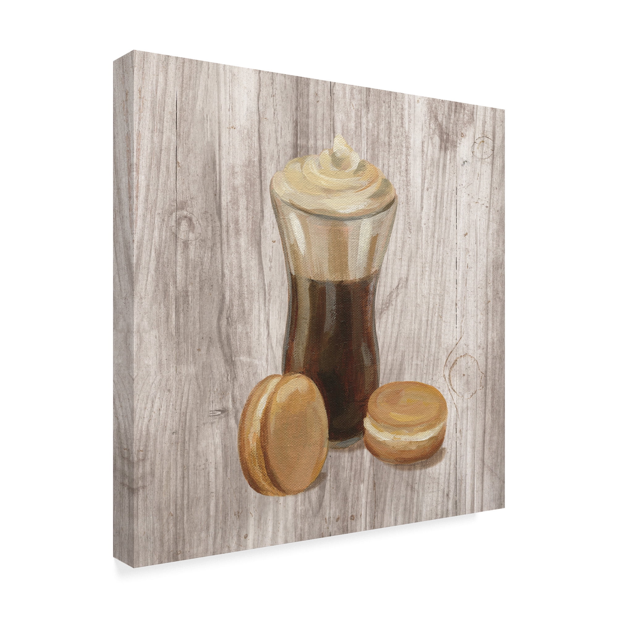 Trademark Fine Art 'Coffee Time I on Wood' Canvas Art by Silvia Vassileva