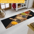 thumbnail image 2 of Spices Kitchen Rugs and Mats Set 2 Pieces - 17x47+17x30 - Non Skid and Washable Anti Fatigue Mats for Kitchen Floor - Cushioned Runner Rugs Kitchen Mats for Standing, 2 of 6