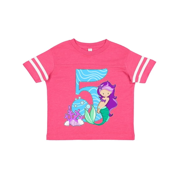 Inktastic Fifth Birthday Mermaid Girls Toddler T-Shirt