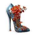 thumbnail image 2 of WIZUTIZ Plant Flower High Heels Pendant Bag Car Rearview Mirror Pendant Apartment Essentials Elaborately Made, 2 of 3