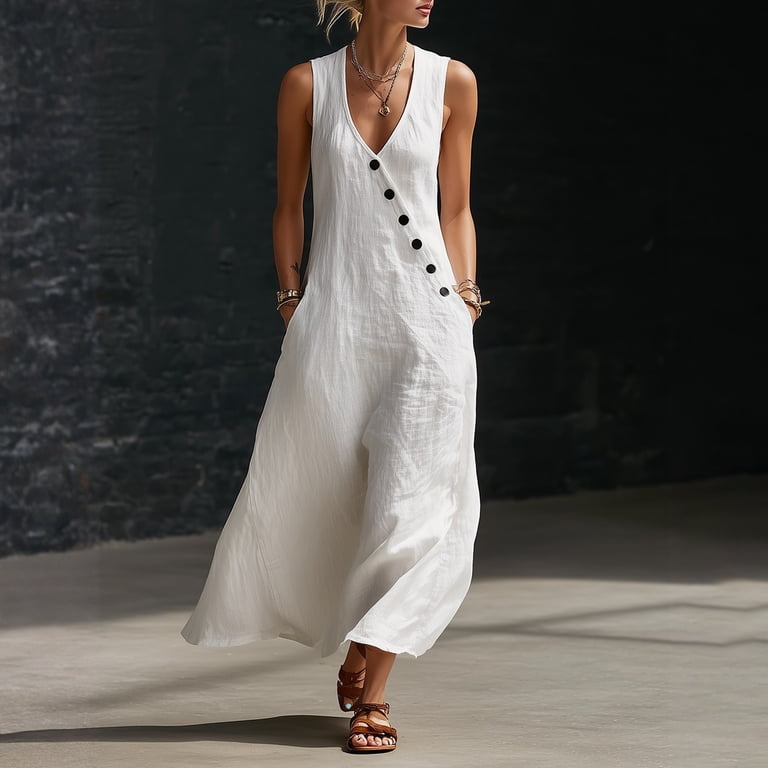 HAJWOH White Graduation Dress for Women for College Elegant White Grad  Dresses Fashion Midi Dresses Casual Women Dresses Birthday Dresses Evening Dresses  White L - Walmart.com
