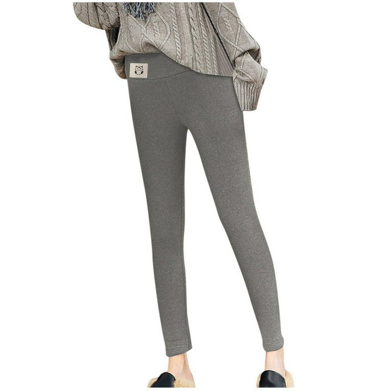 Fleece Lined Cotton Thick Stretch Womens Leggings Great for Winter