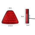 thumbnail image 6 of Car Brake Light, Triangle Universal Car Warning Light LED Motorcycle Flash Strobe Brake Lamp Car Tail Light Super Bright Waterproof for Safe Driving(Black), 6 of 9