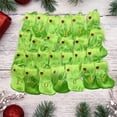 thumbnail image 6 of Luoshdecor Christmas Plush Stocking,7 in Small Green Embroidered Letter Stocking Soft Vevlet Cuff Christmas Stockings for Holiday Xmas Tree Fireplace Party Decor(V), 6 of 8