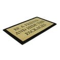 thumbnail image 4 of Beige and Black Rectangular "Hide The Packages" Outdoor Mat 30 x 18, 4 of 5