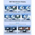 thumbnail image 3 of BENFEI USB C Docking Station, 8-in-1 USB C Hub with Triple Display Dual HDMI, VGA, 3*USB 3.0, 100W Power Delivery, 3.5mm AUX Audio Compatible with MacBook Pro, XPS and More, 3 of 7