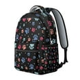 thumbnail image 2 of "Plaid & Dog Print Backpack - Preppy Academic Backpack, Collegiate Canine Gift with Monogram Spot & Insulated Lunch Pocket", 2 of 6