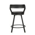 thumbnail image 4 of OakvillePark Belmar Swivel Counter Height Barstool (Set of 2), Black, 4 of 6
