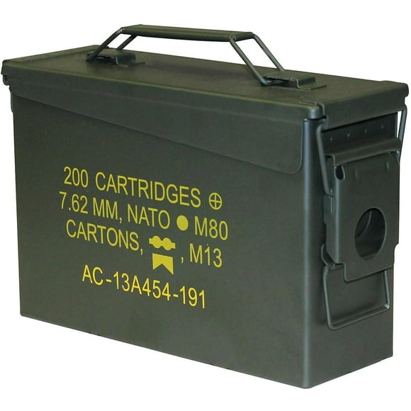 World Famous .30 Caliber Metal Ammo Box Crate