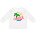 thumbnail image 3 of Inktastic I Love California with Ocean and Palm Trees Boys or Girls Long Sleeve Toddler T-Shirt, 3 of 5