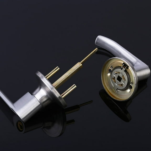 FOMIYES  Door Lever with Key Handle Lock Residential Bathroom Office