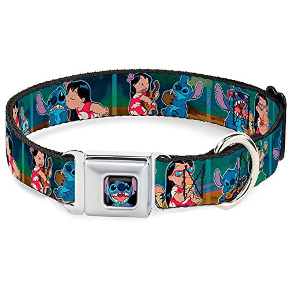 Dog Collar DYDQStitch Smiling CLOSEUP Full Color Lilo & Stitch 5