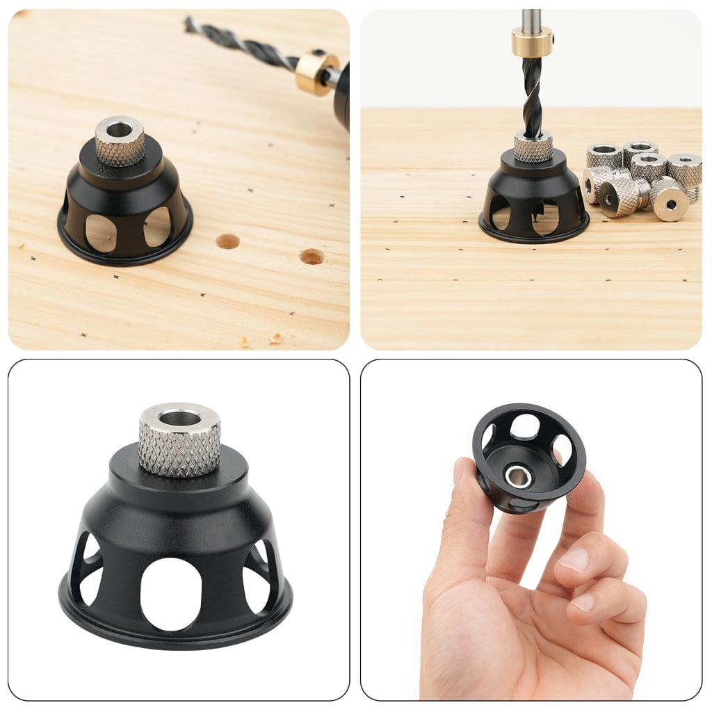 Geemin Vertical Drill Guide Positioner Straight Carpentry Hole Puncher Locator Jig