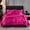Hot Pink, variant on Silk Like Comforter Queen Satin Bed in A Bag 10 Pieces Bed Set White Pom Pom Home Decor Luxury Silky Comforter with Flat Sheet, Fitted Sheet, Bed Skirt, Body Pillow Cover