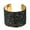 Black, variant on Miangastore Sequin Cuff Bracelet Wide Open Sparkling Bangle Statement Jewelry (Gold)
