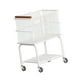thumbnail image 1 of Carrito rodante, carrito utilitario, estructura de acero, organizador de almacenamiento multiusos. White 2 Tier, 1 of 9