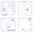 thumbnail image 1 of 12Pcs Set Quilting Tools Diy Patchwork Template Embroidery Stitch Templates Beginners Hobbyists, 1 of 9
